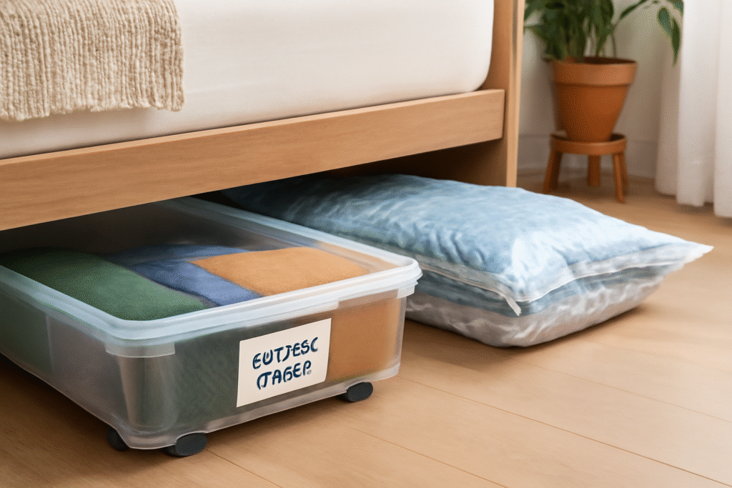 Rotate Seasonal Items with Under-Bed Storage