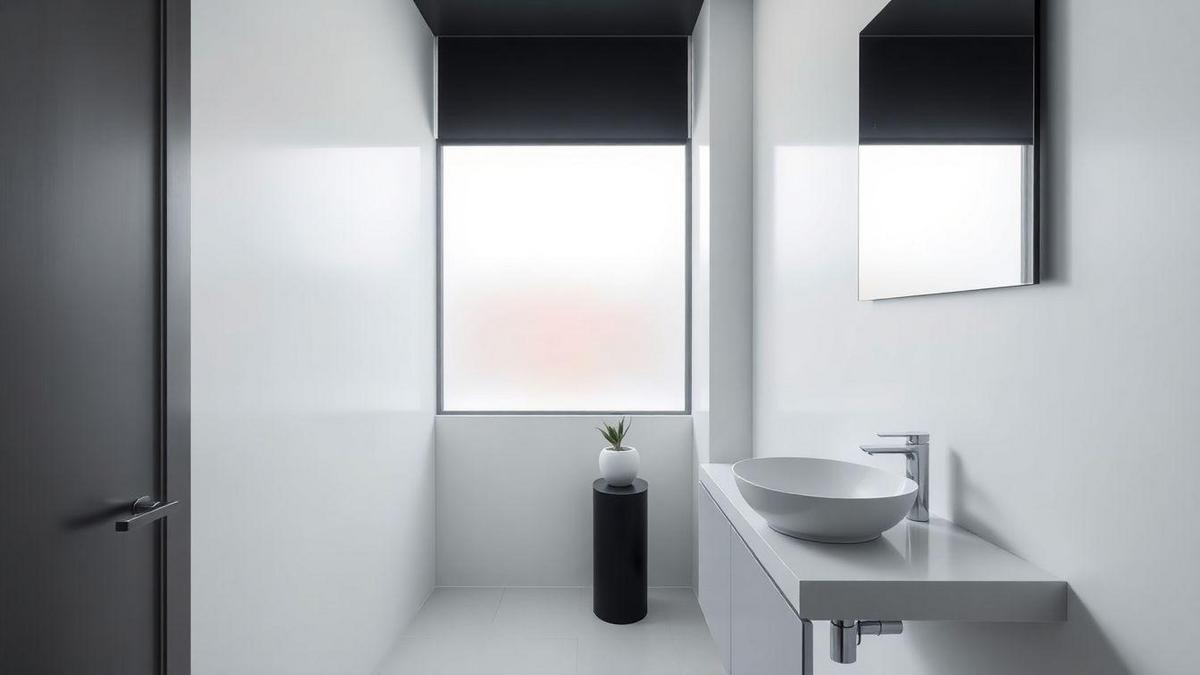 Monochrome and Minimal: The New Small Bathroom Trend Monochrome and Minimal: The New Small Bathroom Trend