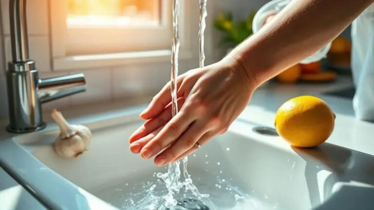 Como tirar cheiro de alho das mãos em segundos Como tirar cheiro de alho das mãos em segundos