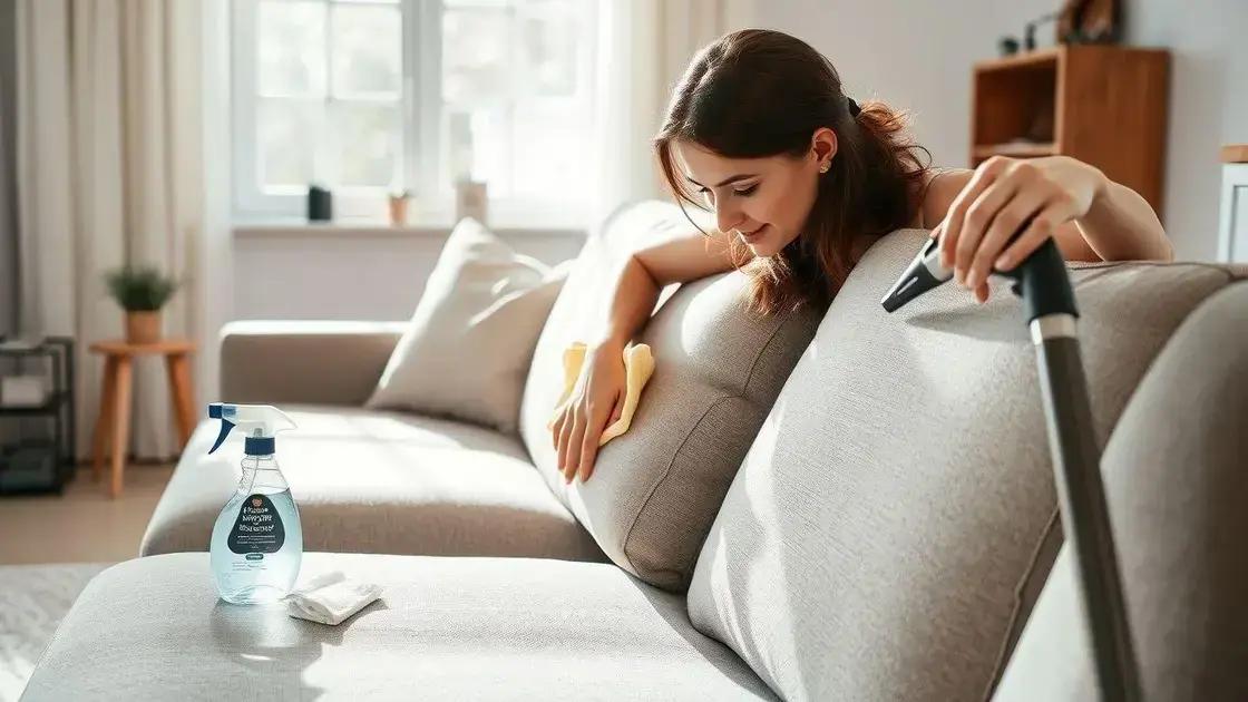 Cuidados e precauções ao limpar o sofá Cuidados e precauções ao limpar o sofá