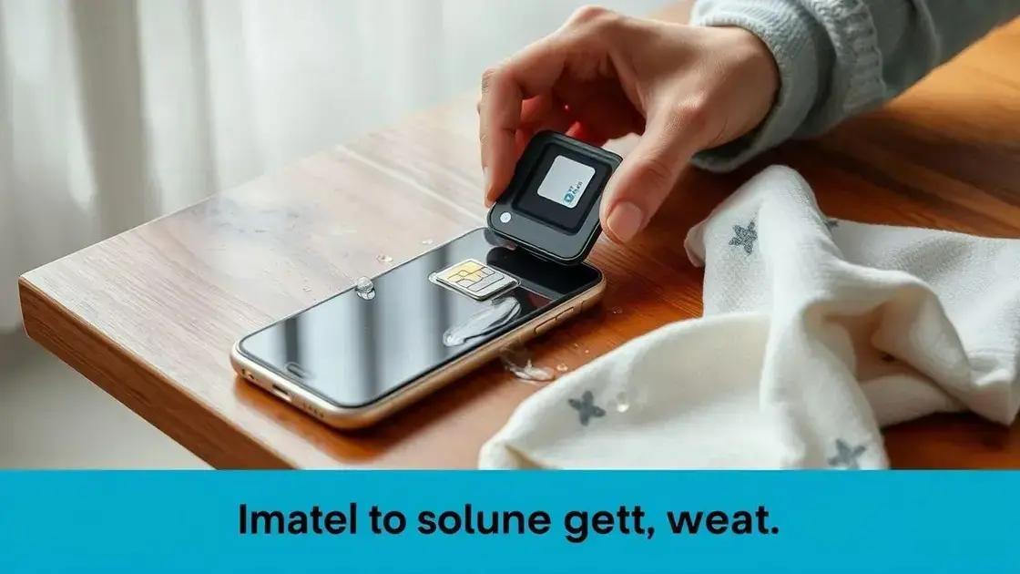 Cuidados imediatos após molhar o celular Cuidados imediatos após molhar o celular