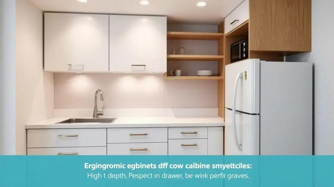 Ergonomia na escolha de armários para cozinhas confortáveis