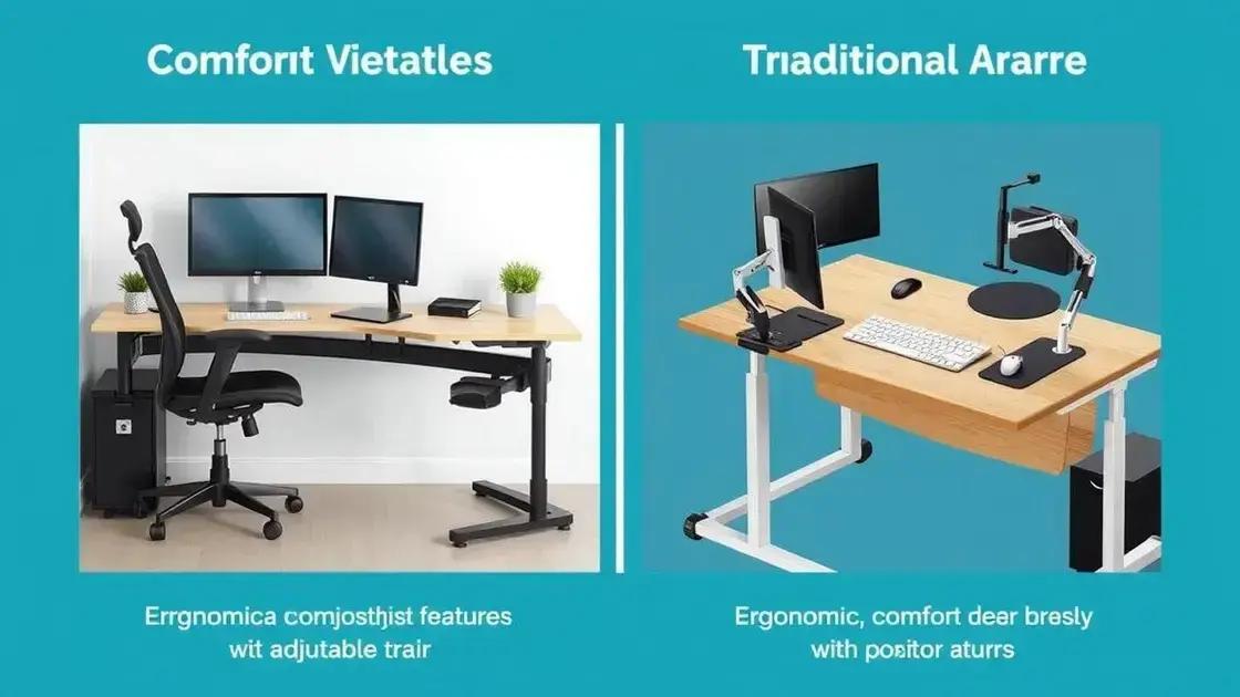 ergonomics and comfort comparison ergonomics and comfort comparison