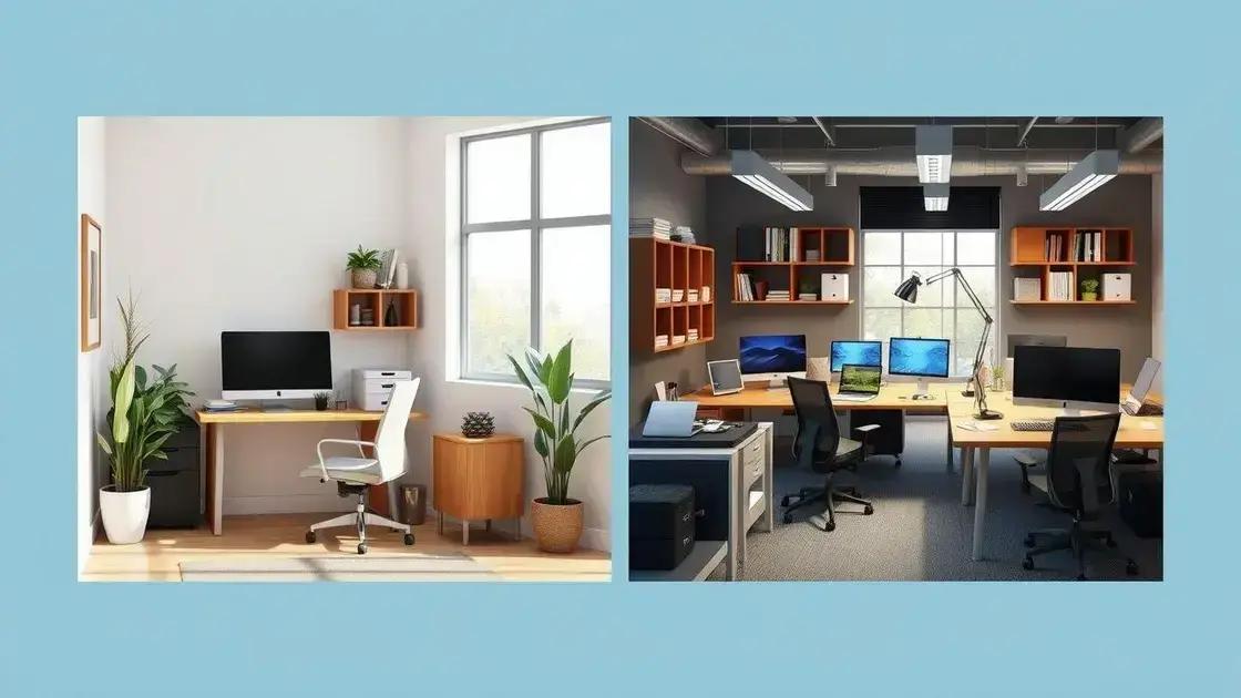 ideal environments for each setup ideal environments for each setup