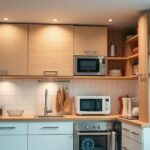 Ideias de armários compactos para cozinhas pequenas: beleza e funcionalidade