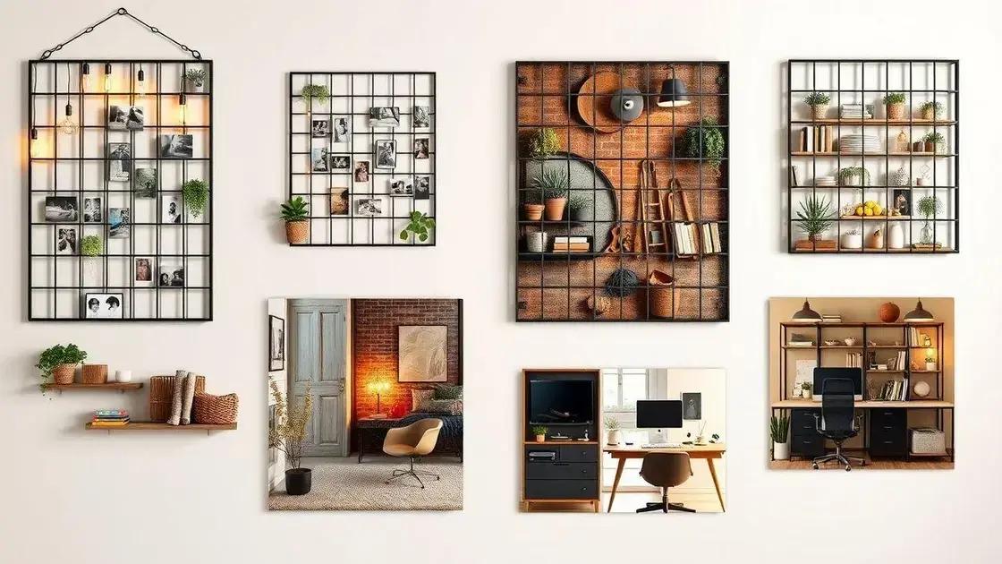 Inspirações de decoração usando painel de fotos com grade de ferro Inspirações de decoração usando painel de fotos com grade de ferro