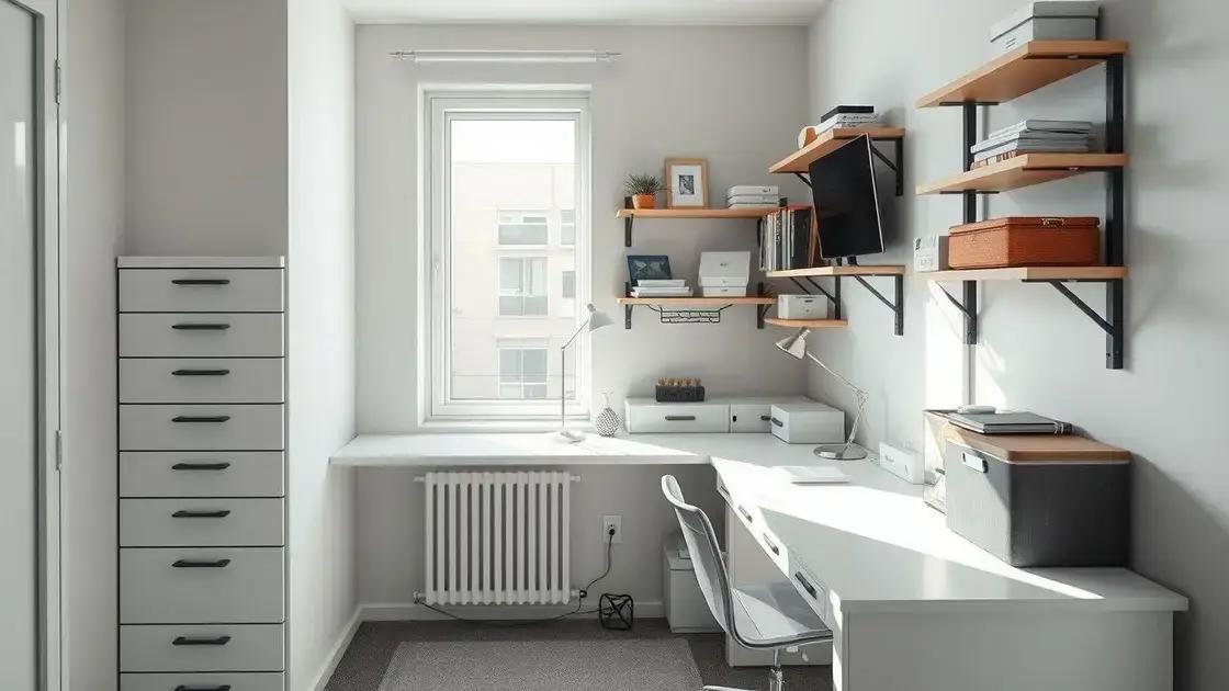 keeping clutter away in compact setups keeping clutter away in compact setups