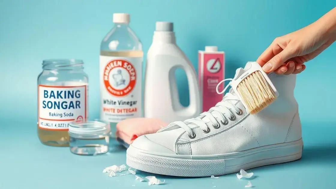 Materiais caseiros para lavar tênis branco Materiais caseiros para lavar tênis branco