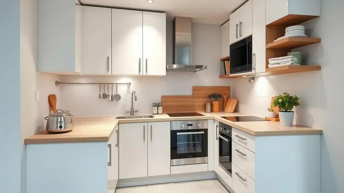 Materiais ideais para armários em cozinhas pequenas