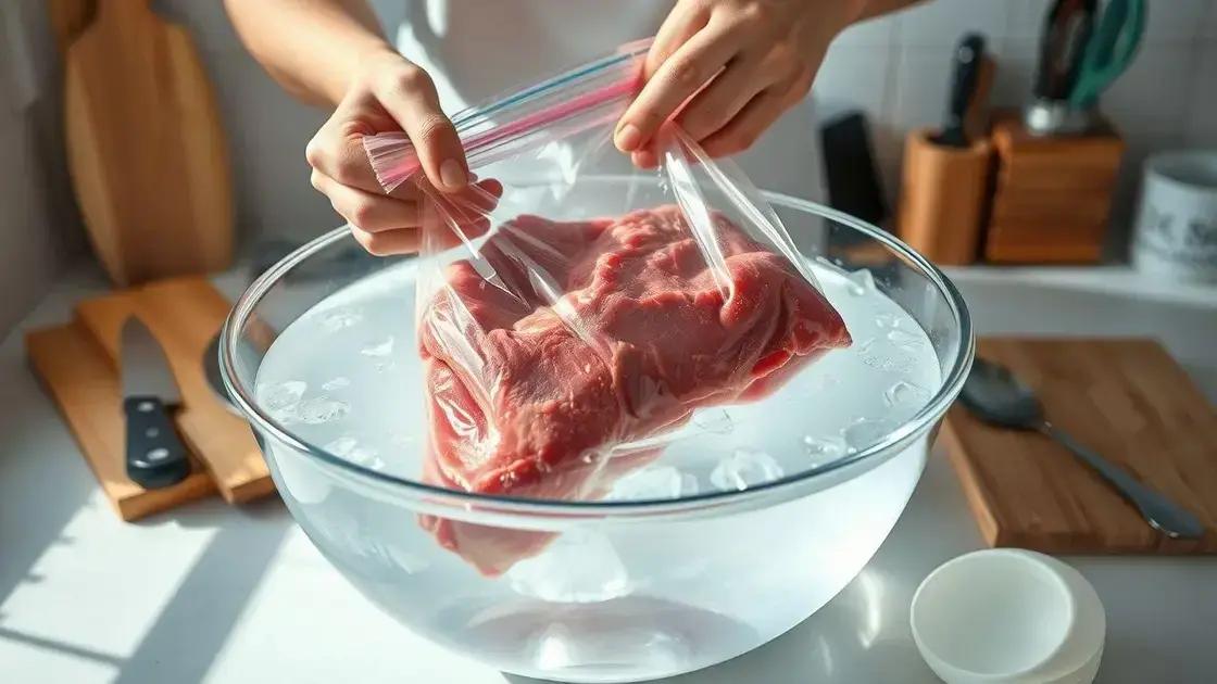 Método rápido seguro com água fria Método rápido seguro com água fria