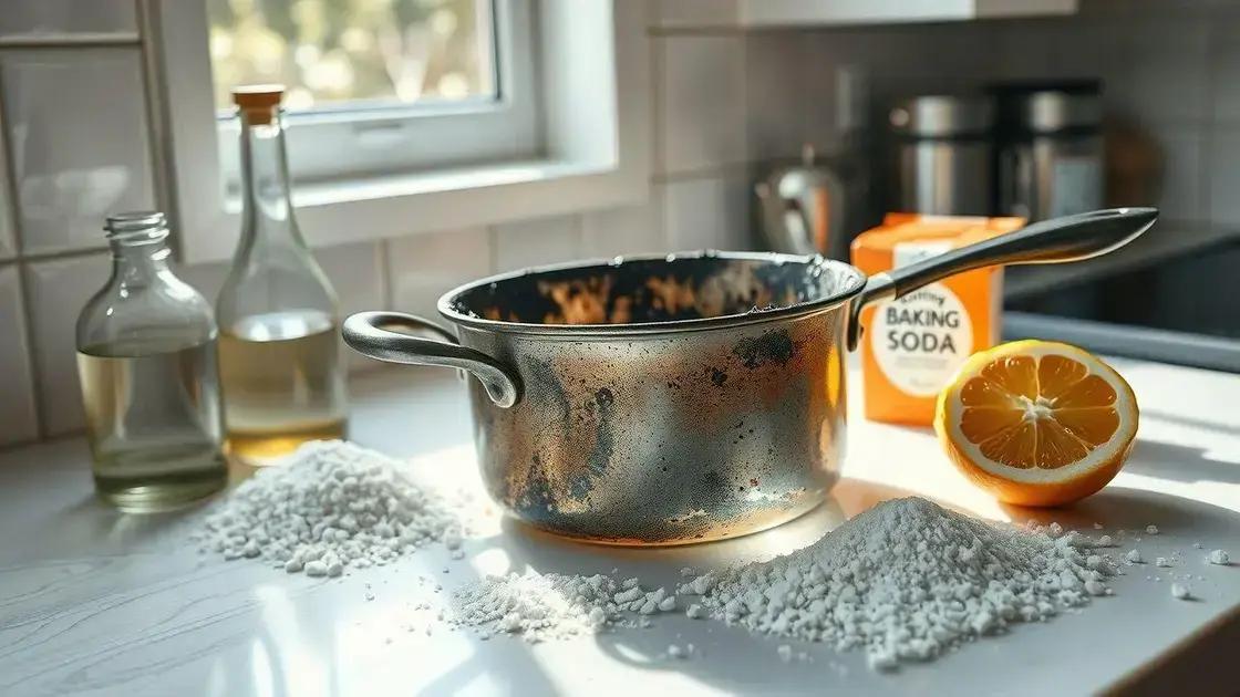 Métodos alternativos para limpar panela queimada sem esforço Métodos alternativos para limpar panela queimada sem esforço