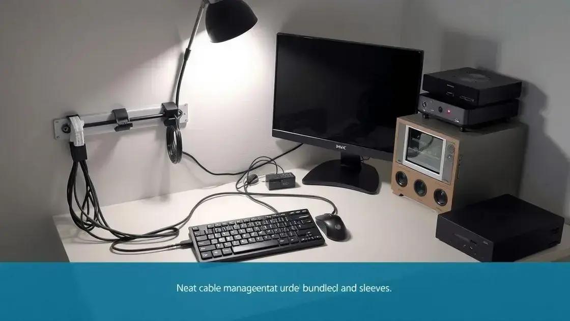 Optimize cable and device management Optimize cable and device management