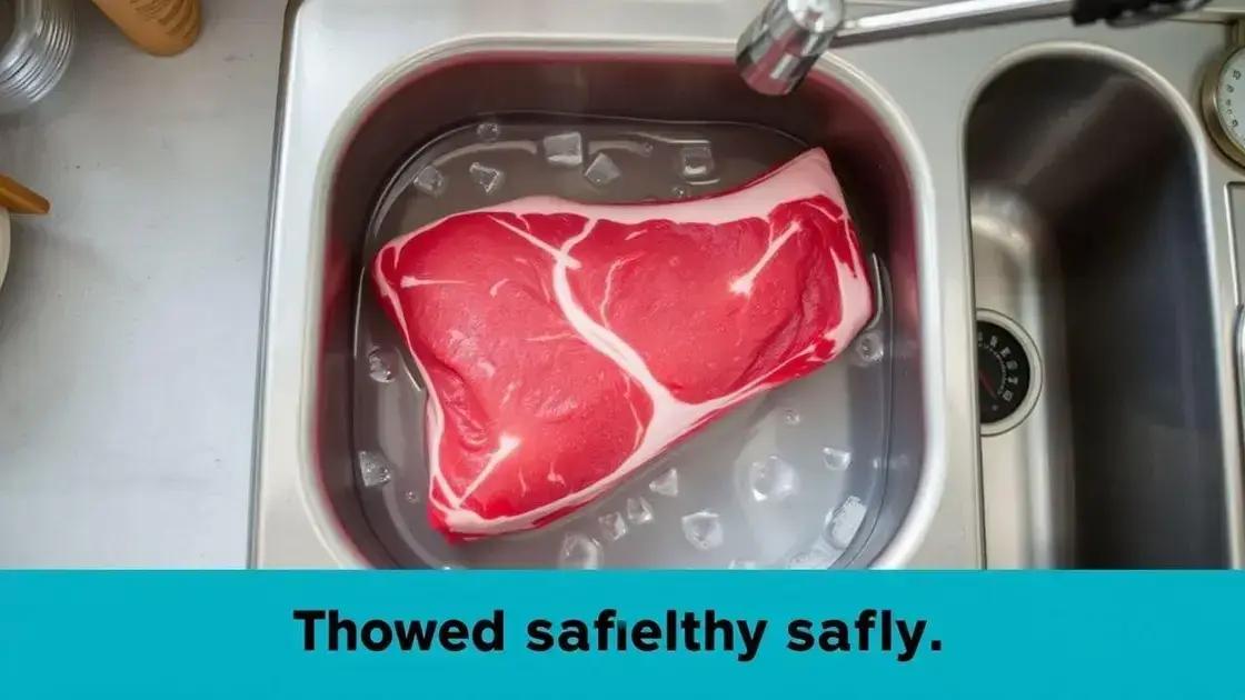 Riscos de descongelar carne de forma errada Riscos de descongelar carne de forma errada