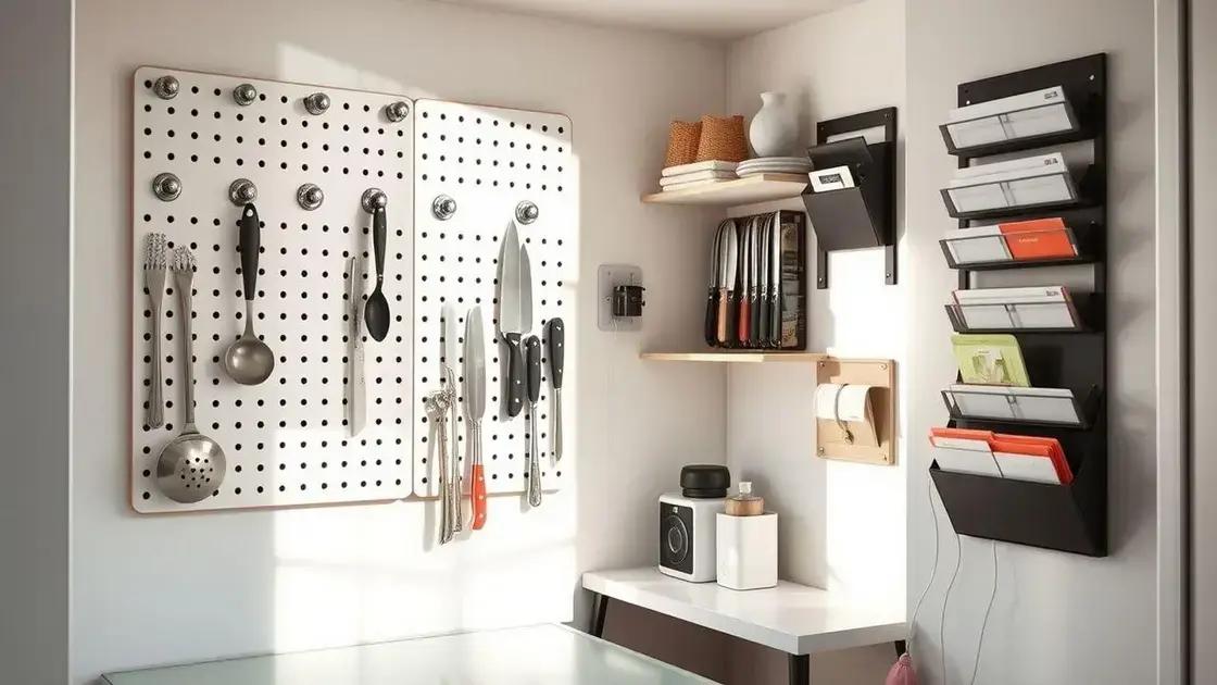 Using wall-mounted organizers effectively Using wall-mounted organizers effectively