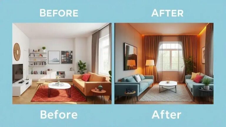 Veja Como o Design de Interiores Pode Mudar Totalmente Seu Lar Pequeno — Antes e Depois Incríveis!