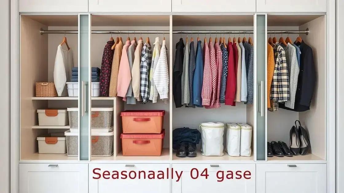 Como adaptar o guarda roupa para diferentes estações do ano