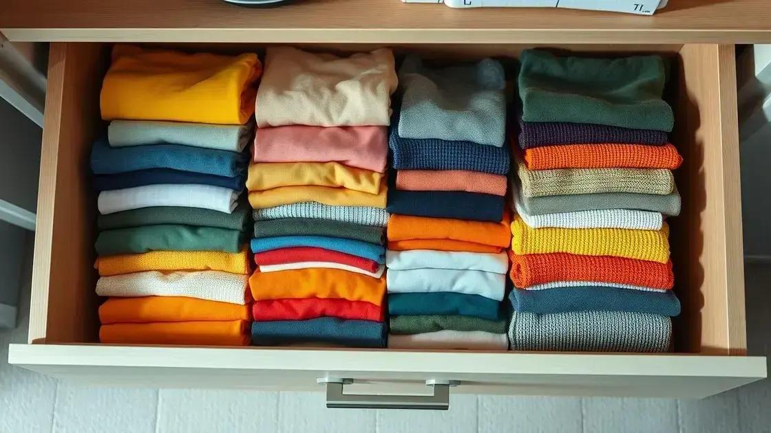 Dicas para dobrar roupas e economizar espaço
