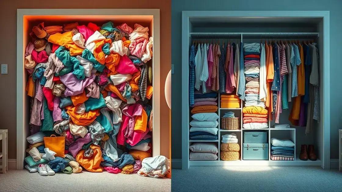 Erros comuns ao organizar o guarda roupa e como evitar