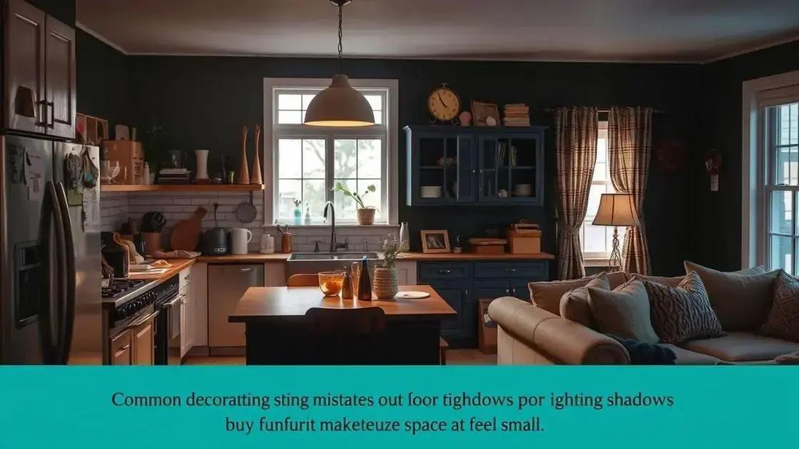 Erros comuns na decoração e como evitá-los