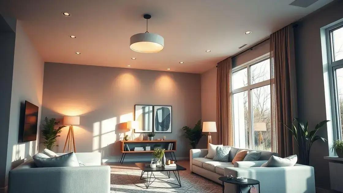Iluminação ideal para diferentes ambientes